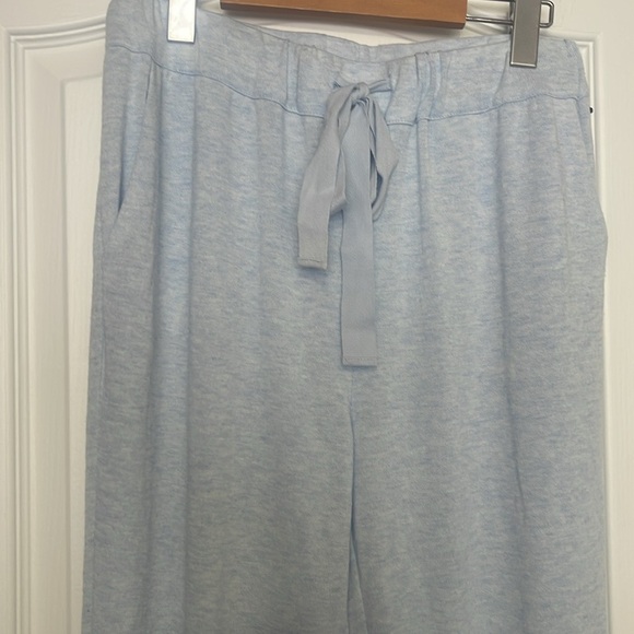 1 STATE Pants Womens Small Pale Blue Heather Cozy Knit Joggers Drawstring size S - Picture 3 of 6